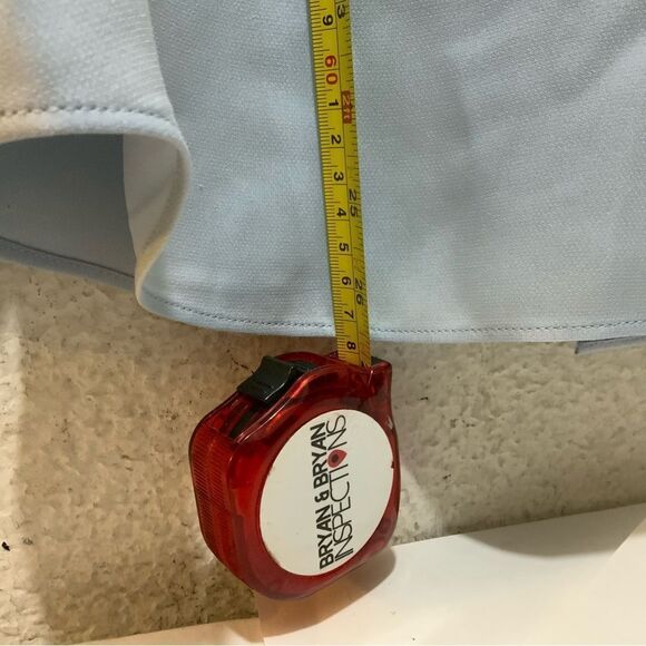 Lafayette 148 New York Scottie 100% Silk light blue Blouse size Small T3 - Picture 4 of 7